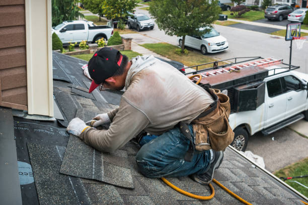 Professional Roofing technician working in Neola, UT